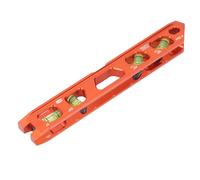 Oumefar Bubble Level Ruler, 4 Angle 0° 30° 45° 90° Magnetic Level with V Groove Strong Magnets for Pipe Conduit