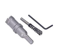 Oumefar Carbide Hole Saw Kit Efficient Steel Teeth Hole Cutter with Hex Wrench Coring Drill for Metal Wood Aluminum Cutting (22mm)