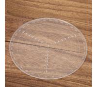 Oumefar Center Finder Acrylic Compass for Accurate Circle Center Finding in Woodworking 20cm Durable Tool