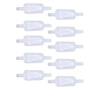 Oumefar Check Valve Durable PP 1 Way Stop Valve for Fish Tank 4mm 10 Pcs Aquarium Air Pump (4mm White)