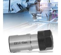 Oumefar CNC Spacer Sleeve/Shaft Extender Milling Holder High Hardness Chuck for Deep Hole Processing Suitable for Long-Term Use Collet Chuck Holder for Metalworking (6mm Shaft Diameter)