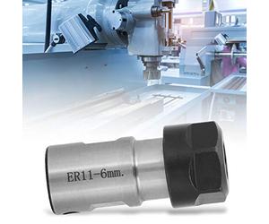 Oumefar CNC Spacer Sleeve/Shaft Extender Milling Holder High Hardness Chuck for Deep Hole Processing Suitable for Long-Term Use Collet Chuck Holder for Metalworking (6mm Shaft Diameter)