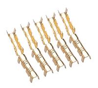 Oumefar Compact Brass Wiring Terminal U Shape Cable Wire Spade Quick Connect Brass Crimp Terminal 100pcs/set for Lines of 0 . 5 1 . 5m SquareFastening parts