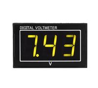Oumefar Compact Digital 0.56″ LED Display High Voltmeter DC Voltage Meter Panel for Quick Connection [1pc] (DC2.5-30V)