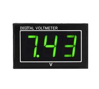 Oumefar Compact Digital 0.56″ LED Display High Voltmeter DC Voltage Meter Panel for Quick Connection [1pc] (DC5-130V)