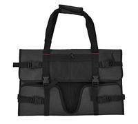 Oumefar Computer Monitor Carrying Bag, Portable Protective Case for 24 Inch LCD Screens Monitors Storage Pouch with Padded Velvet Lining Front Back Mesh Pockets Black