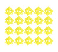 Oumefar Cone Support Stand Durable Plastic Pyramid Riser Set Kit for Cabinet Door Yellow Canvas for Woodworking Industry Workers 20pcs