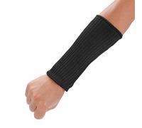 Oumefar Cut Resistant Sleeves Anti-cut Arm Guard Cutting Scratching Sleeves High Density Polyethylene Fiber Black(#2 22cm)