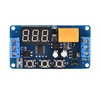 Oumefar DC 3-7V Adjustable Cycle Timer Control Relay Digital Display Cycle Timing Delay Module for Control Motors Light Bulbs etc