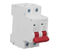 Oumefar DC Circuit Breaker 6000A Heavy-duty Miniature Circuit Breaker for Solar Power Systems Pa66 Material 6A 1000V