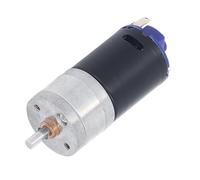 Oumefar DC12V Geared Motor, Electric Speed Reduction Motor with D Type Output Shaft, 25mm Diameter, CCW Rotation, for Electronic Locks, Robots, Cameras (2000RPM)