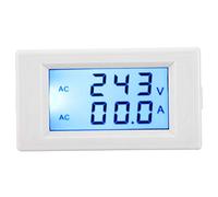 Oumefar Digital Dual Display Voltmeter Ammeter for Measuring AC Voltage and Current, High Accuracy 0-50A 0-100A with Transformer, Ideal for Home Use, Black (White)