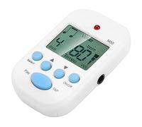 Oumefar Digital Metronome ,Mini LCD Digital M50 Metronome Beat Tempo Guitar Music Accessory with Battery for Piano ,Guitar ,Violin ,Bass (White)