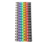 Oumefar Digital Number, 150PCS Tube Wire Number Label, Colorful Cable Marker Tubes - Easy to Use & Lightweight & Colorful - Ideal for Wire Number Labeling (1.5mm², 2.5mm², 4mm², 6mm²)