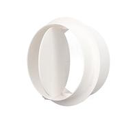 Oumefar Duct Damper Connector Duct Connector 6in Backdraft Damper, ABS One Way Airflow Stopper for Dryer Exhaust Fan, with 1, for Stable Airflow