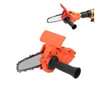 Oumefar Electric Drill to Saw Adapter, Portable Electric Chain Saw Drill Attachment 6-13mm Chainsaw 3 Jaw Chuck Drill Easy to Use Alloy Tool for Wood Steel Pipe Plastic Cutting