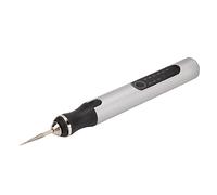 Oumefar Electric Engraving Pen Compact Portable Rechargeable Engraver for DIY Crafts Aluminum Alloy Silver