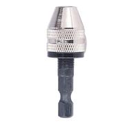 Oumefar Electric Grinder Drill Chuck High Extra Fine Chuck for Mini Impact Driver, Portable Hex Shank Three Jaw for General Purpose, 0.3-3.6mm Clamping Range for DIY Enthusiasts
