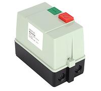 Oumefar Electric Magnetic Starter, AC380V 25-32A 3 Phase Motor Starter Switch with Overload Protection, Flame Retardant Shell for Pump Fan Air Compressor