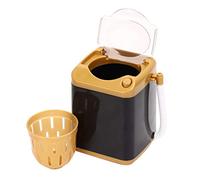 Oumefar Electric Mini Washing Machine Toy Cosmetic Tool Cleaner For Kids Makeup Brush Cleaning Simulation Washing Machine Plastic 10 X 8 X 11cm (Gold)