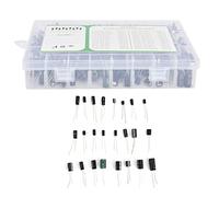 Oumefar Electrolytic Capacitor Assortment Kit High-Precision for Repairing TVs Radios and LCD Monitors 500 Pcs Aluminum