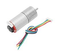 Oumefar Encoder Gear Motor DC 12V Speed Reduction Motor with Encoder High Torque for Robot RC Car DIY Engine Toy(100RPM)