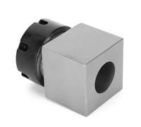 Oumefar ER32 Collet Block Hex Square Chuck Holder High Precision Hardened Steel Collet Block for Lathe Engraving Machine CNC Milling Tool Accessories (Tetragon)