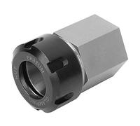 Oumefar ER32 Collet Block Hex Square Chuck Holder High Precision Hardened Steel Collet Block for Lathe Engraving Machine CNC Milling Tool Accessories (Hex Handle)