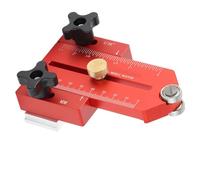 Oumefar Fast Cutting Extended Thin Jig Table Saw Jig Guide, Aluminum Alloy Sheetrope Cutting Guide with Scale for 19mm, 30mm Track, Works for Standard Saw