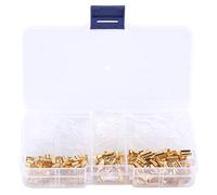 Oumefar Female Electric Wire Connector Set with Sheath, 25pcs Each 2.8mm, 4.8mm, 6.3mm Terminals and Sheaths, Iron Terminal Kit for Wire Connection, Easy Install