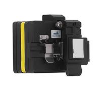 Oumefar Fiber Cleaver High Accuracy Cutter Cutting Tool for Optic Cable Cleaver with Waste Box, 0.5°Cutting, 32000 Cut Life, for Optical Fiber Maintenance (Black)