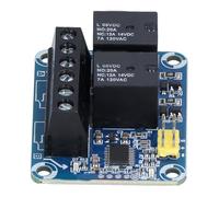 Oumefar FKG-D Controller Remote Control Relay Module Powerful Dual Channel 20A for Motor and Lighting Control, Fiberglass Material, Compact Size