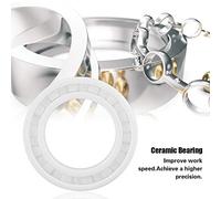 Oumefar Full Ceramic ZrO2 6804 Miniature Ball Bearing for High Precision Applications, White Color, Ideal for High-Speed Electric Machinery, 20 * 32 * 7mm