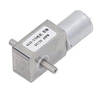 Oumefar Geared Motor High Torsion Micro Gearbox for Electrical Tools DC12V Window Opener Door Opener Aluminum Brass (6RPM)