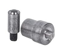 Oumefar Hand Press Machine Setter Eyelet Buckle Mold Eyelet Fastened Tool Puncher Grommet Die Mold Manual Installation Tool for Leather Craft Clothing Fabric (8.0MM)