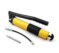 Oumefar Handheld Grease Gun 600G, Double Piston Lubricating Grease Gun | Exhaust Hole with Refined Steel for Fast Pressure Release, Double Oil Outlet Piston, Thickened Thread Spring