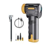 Oumefar Handheld Tire Inflator with Auto-stop Function | Fast inflation, LED light, multiple modes, ABS material, suitable for cars, motorcycles, bikes