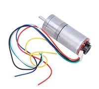 Oumefar Heavy Duty Gear Motor with Encoder Speed Performance DC Motors Reducer for DIY Projects 1 (DC12V 1200RPM)