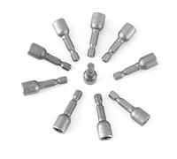 Oumefar Hex Socket, Magnetic Nut Driver, Easy to Operate 1/4" Shank Hex Socket Set for Power Drills, Screw & Cordless