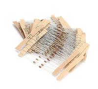 Oumefar High Stability 300pcs Carbon Film Resistor Kit with 30 Values for, 10Ω-1MΩ 1/6W Resistors Assortment Set, Ideal for Electronic Projects