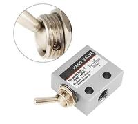 Oumefar HL2301 Pneumatic Mechanical Valve 3 Position Toggle Switch Durable Compact Design for Easy Installation