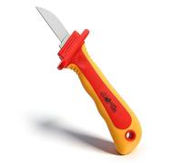 Oumefar Insulated Cable Knife 1000V, Insulation Cable Cutter, Insulation Electrician, for Cable Sheath Stripping, for Live Working, Professional Electrician Tool