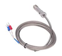 Oumefar K Type Thermocouple Stainless Steel Snap Fit Spring Thermocouple Temperature Sensor Fast Response for Plastic Machinery Textile Food Industry M12 Thread 3 Meters