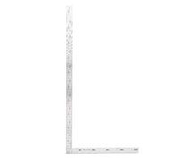 Oumefar L-shaped Framing Square Stainless Steel 90 Degree Right Angle Square Ruler Carpenter Square - Metal & High Accuracy & Durable & Portable - Measurement Square Tool (500mm*250mm)