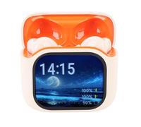 Oumefar Language Translator Earbuds Efficient Translation Device for Travelers and Multilingual Communication 5.4 ANC Noise Cancelling IPX5 for Music Call (Beige)