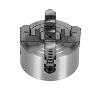 Oumefar Lathe Chuck 4 Jaw High Clamping Force Manual Screw for Precision Metal Work 80mm / 3.15in