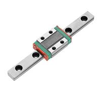 Oumefar LML9B Miniature Linear Rail Guide Rail, 9mm Width with Linear Rail Slide Block, Width Linear Sliding Gide with Linear Sliding Guide Block for Automatic Equipment(100mm)
