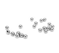 Oumefar M4 Threaded Ball Stainless Steel 3D Printer Ink Filling Beads for Magnetic Joints 20pcs