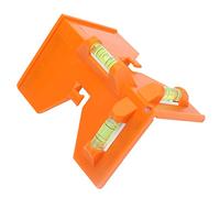 Oumefar Magnetic Post Level Pipe Leveler Meter Angle Meter for Pipe Wooden Column Installation Sturdy ABS Material Orange 90° Angle