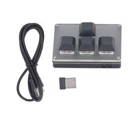 Oumefar Mechanical Keypad, Wireless Automatic Sleep Keyboard Type C Easy To Install for Office